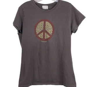 Disneyland Resort Grey Peace Sign T-Shirt - Picture 1 of 4