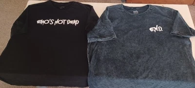 Camiseta Emo's Not Dead 2XL - LOTE DE 2 CAMISAS Foto 1 de 4