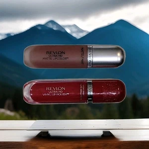 [2] REVLON Ultra HD Matte Lip COLOR #640 HD EMBRACE  #910 CHERRY. - Picture 1 of 2