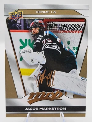 JACOB MARKSTROM 2025-26 MVP #20 'GOLD SCRIPT' FACSIMILE BLASTER BONUS PACK - Image 1 of 2