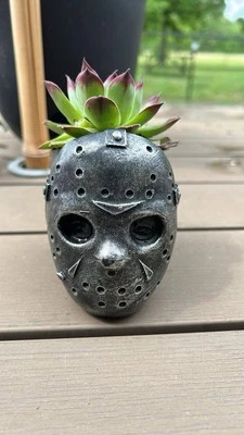 Live Plants/ Succulents/ Jason Voorhees/ Friday The  13th Planter/Jason Succs - Image 1 of 4
