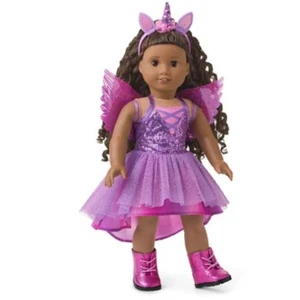 Bambola costume unicorno mistico American Girl Truly Me nuova con scatola non inclusa - Foto 1 di 4