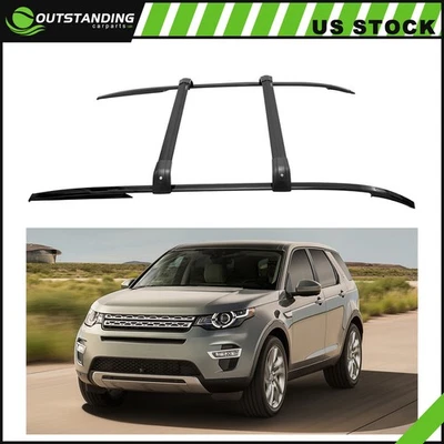 ✅Aluminum Roof Rack Corss Bar + Roof Rail for 2014-25 Land Rover Discovery Sport Foto 1 de 4