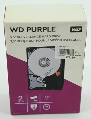 Western Digital WD Purple WDBGKN0020HNC-NRSN Internal Hard Drive 2TB - Image 1 of 3