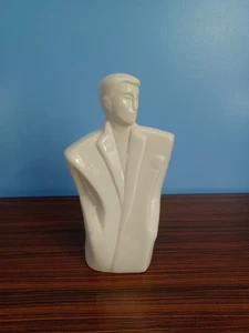 Vintage Lindsey B Balkwell inspiriert 1980er männliche Büste Medium Figur asiatisch cremefarben - Bild 1 von 11
