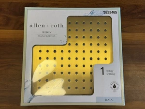Allen + Roth Reign 10" Regenduschkopf gebürstetes Gold Finish 5283465 - NEU!!! - Bild 1 von 3