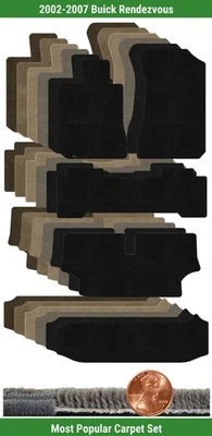 Conjunto de tapete personalizado Ultimat para 2002-2007 Buick Rendezvous (5 peças) #236 - Imagem 1 de 4