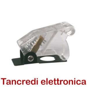 COVER HEBELSCHALTER WEISS TRANSPARENT Aircraft Missile Style Toggle Switch - Bild 1 von 2