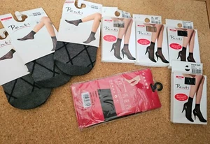 8x semi opaque Black & Brown sheer ankle tights. bargain job lot socks - Picture 1 of 1