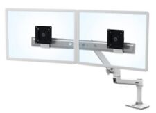 Ergotron LX mounting arm kit - for 2 LCD displays - dual direct - white