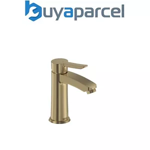Bristan Apelo Eco Start Basin Mixer with Clicker Waste Brushed Brass - Picture 1 of 2