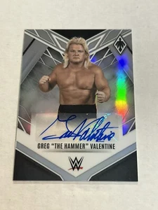 2023 CHRONICLES WWE PHOENIX GREG THE HAMMER VALENTINE SILVER PRIZM AUTO SP - Picture 1 of 2