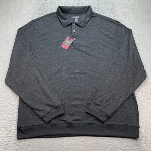 Camisa Polo Van Heusen Flex Para Hombre Talla 2XLT Gris Manga Larga Golf Elástica Natural - Imagen 1 de 11