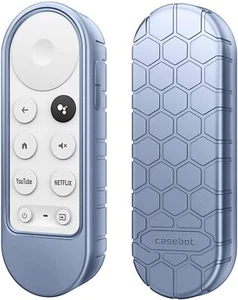 Case for Google Chromecast TV HD 2022/2020 Voice Remote Anti-Slip Silicone Cover - Picture 1 of 17