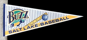 orig. 1994 SALT LAKE BUZZ **PCL Minor League BASEBALL PENNANT** Minnesota Twins - Picture 1 of 3