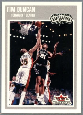 2002-03 Fleer Tradition Crystal Tim Duncan #197/199  *SAN ANTONIO SPURS* - Image 1 of 2