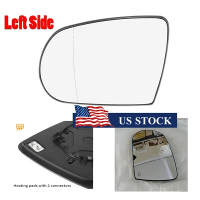Front Left Driver Side Mirror Glass Heated #68228915AA For Jeep Cherokee 2014-19 - Image 1 of 4
