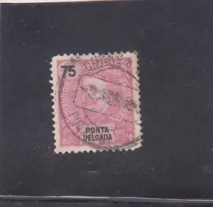 PONTA DELGADA / AZORES D. Carlos I 75 R. (1897) Used - Picture 1 of 1