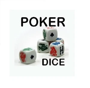POKER DICE (5 PIECES) - BUY 1 GET 1 FREE - Picture 1 of 1