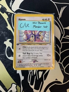 Pokémon 1st Neo Genesis Master Set Non Holo Common & Uncommon 75 Card💎NM💎 - Picture 1 of 10