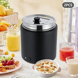 2-Pack 10L Electric Soup Warmer Pot with 500W Heating Power - Picture 1 of 14