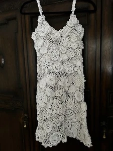 Handmade Woman’s Irish Crochet Dress - Picture 1 of 21