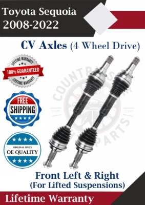 Nuevos ejes CV delanteros OE para Toyota Sequoia 2008-2022 4x4 garantía de por vida Foto 1 de 4