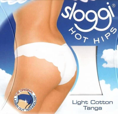 OFFERTA! SLOGGI Light Cotton Tanga taglio laser Cotone Slip Mutanda - Imagen 1 de 2