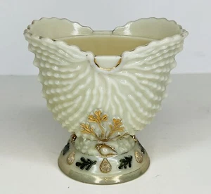 Northwood Custard Art Glass Argonaut Nautilus Sugar Bowl C. 1900 Shell **READ** - Picture 1 of 8