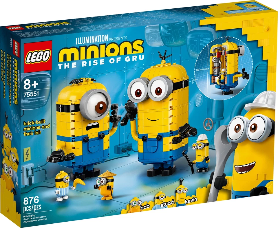 LEGO Brick-built Minions and their Lair Minions 75551 Rise of Gru juguetes de construcción Foto 1 de 1