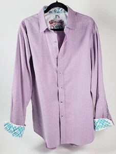 Robert Graham Herren XL bestickt, Langarm Flip Sleeve, Hemd. Tolle Details. - Bild 1 von 11