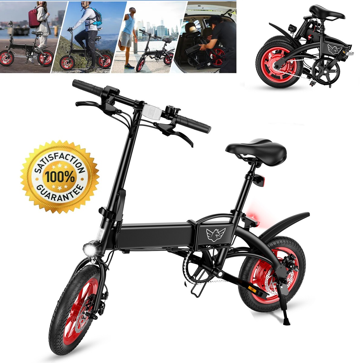 Bicicletas Plegables Adultos Bicicleta Plegable SJAPEX 14 Pulgadas
