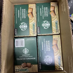 4 cápsulas Starbucks Graham tostadas tostadas medianas Keurig 88 quilates café K-Cups - Imagen 1 de 3