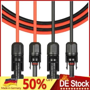 DHL 1-15M Solarkabel Verlängerungskabel 4 6 mm² rot schwarz Stecker Solarstecker - Bild 1 von 21