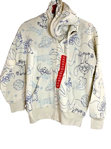 Disney Stitch Women's Character Pockets Embroidered Zip Hoodie Jacket Upick Size - Picture 1 of 9