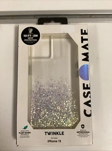 Casemate Twinkle Case für Apple iPhone 13 - Klar/Silber Glitzer (UMWELTFREUNDLICH) - Bild 1 von 7