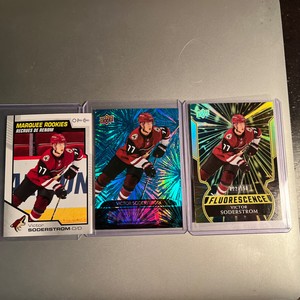 2020-21 Upper Deck Fluorescence Gold  22/150 Victor Soderstrom RC & Lot SP