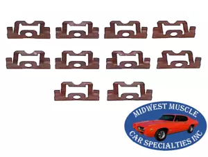 NOS For Dodge Truck Front Windshield Rear Window Reveal Trim Molding Clips 10p C - Picture 1 of 11