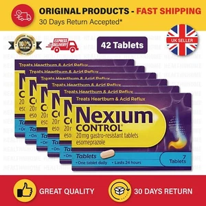 Nexium Control 20mg Gastro Resistant Heartburn Relief Acid Reflux 7 - 42 Tablets - Picture 1 of 13