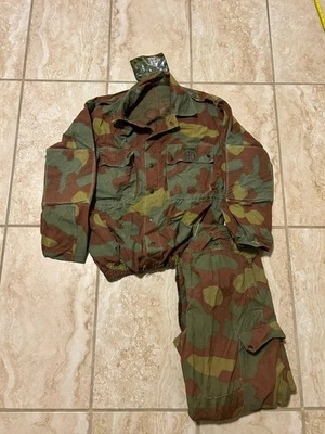 60s Italian Military M29 Telo Mimetico Camo Smock Jacket Pants Set Vintage L 34 - Image 1 of 4