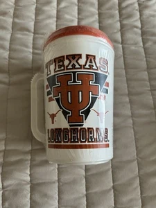 University Of Texas Longhorn Travel Mug New In Package 7.5” With Lid - Picture 1 of 9