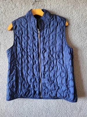 Chaleco Mycra Pac One HECHO EN EE. UU. Azul Marino Reversible Cremallera Completa - Talla M Foto 1 de 4