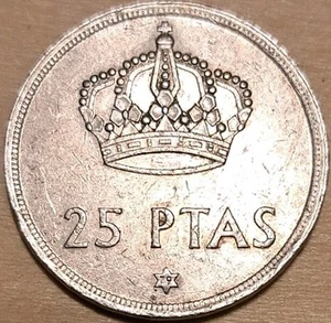 1975 Spain 25 Twenty Five Pesetas Star 79 - Picture 1 of 2