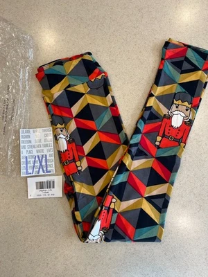 LuLaRoe Leggings Navidad Niñas L/XL Rojo/Verde/Dorado Soldados Nuevo con Etiquetas Suave Muerte Foto 1 de 4