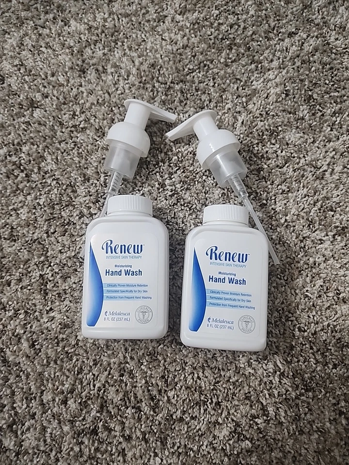 NUEVO Melaleuca Renew 2 recambios para lavado de manos y 2 bombas terapia intensiva de la piel 8 oz Foto 1 de 1