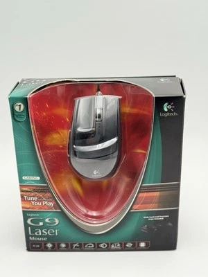 Logitech G9 Laser Gaming Mouse. Missing The Extra Grip/cover. Tested And Works! - Image 1 of 4