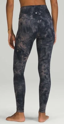 Pantalón de tiro alto Lululemon Diamond Dye Lunar Rock True Navy Align 28" talla 10 Foto 1 de 4
