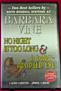 Barbara Vine 4 Audio cassettes 6 HR Two Books - Picture 1 of 2