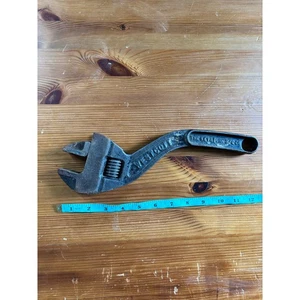 Antique WESTCOTT 12 Inch No. 82 S-curve Adjustable Wrench Buffalo N. Y. - Picture 1 of 10