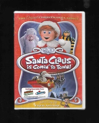 * OOP * Rankin & Bass' SANTA CLAUS IS COMIN' TO TOWN - Mickey Rooney - SEALED - Image 1 of 3